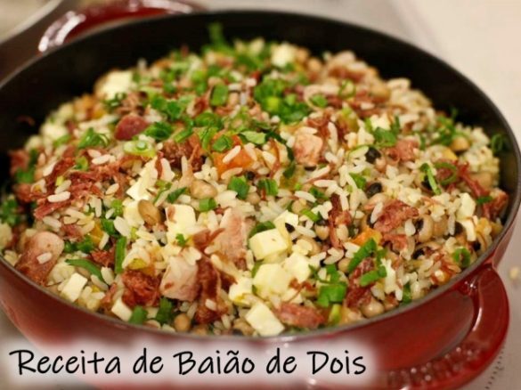 Receita de Baião de Dois fácil de fazer