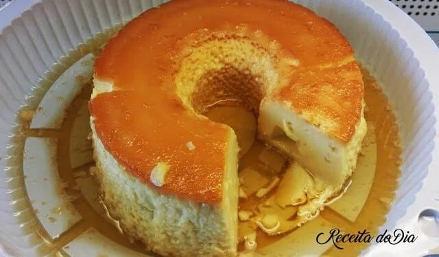 Receita de pudim de padaria