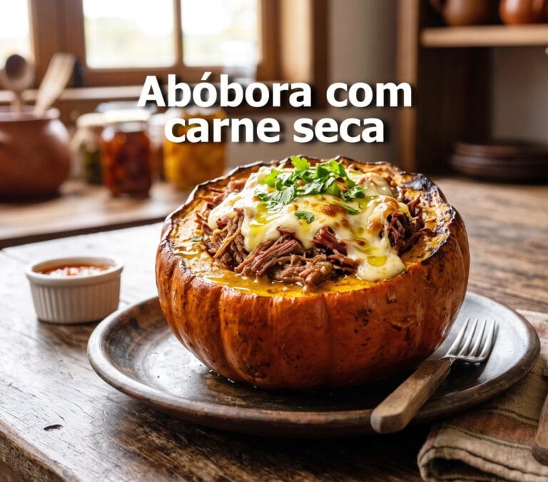 abóbora com carne seca