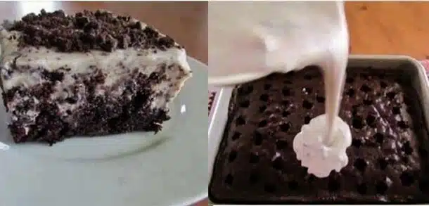 bolo de chocolate com creme de pudim