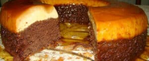 Bolo pudim de chocolate