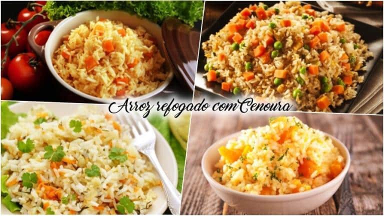 Arroz refogado com cenoura