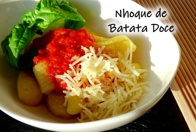 Receita de Nhoque de batata doce