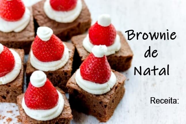 Brownie de Natal: simples e gostoso