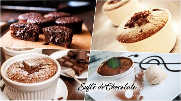 Suflê de chocolate