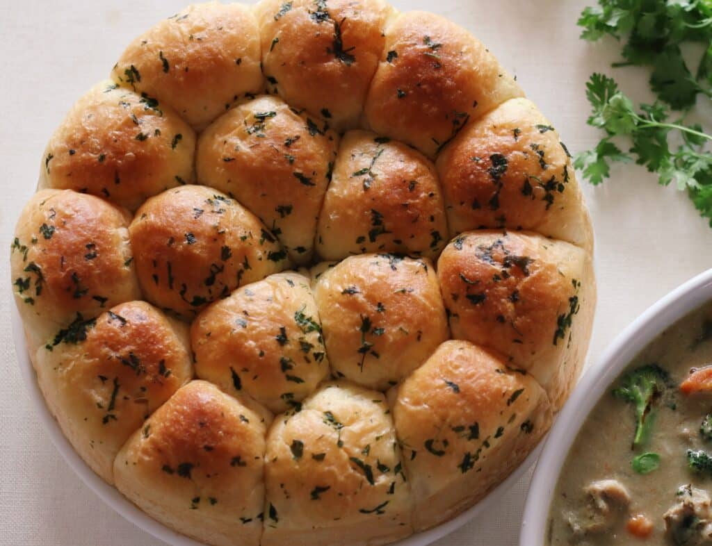 Receita de Pão de batata recheado na airfryer