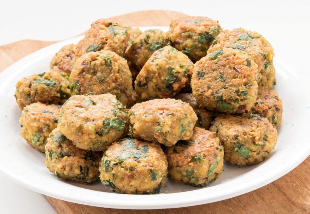 Bolinho de Arroz com legumes na Airfryer