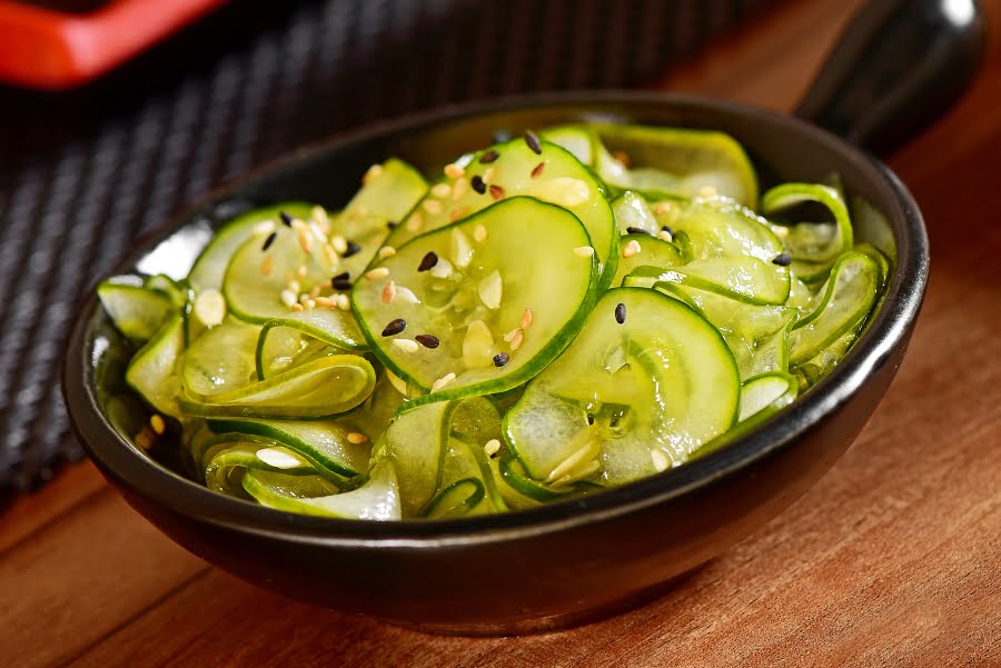 Receita de Salada de Pepino Japonês Agridoce: Sunomono