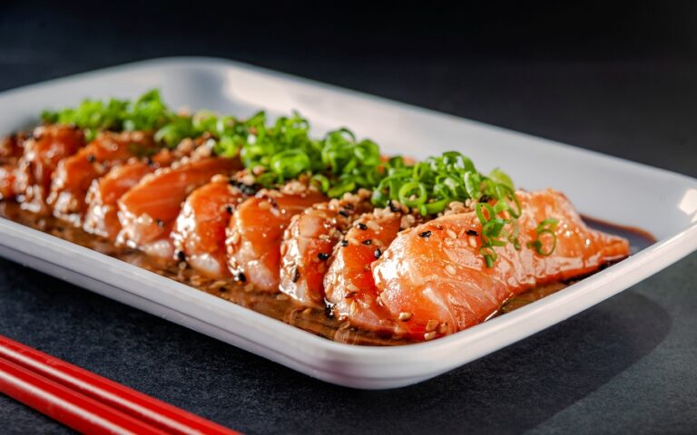 Receita de Sashimi de Salmão fresco