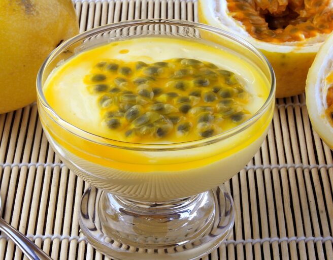 Mousse de maracujá aerada