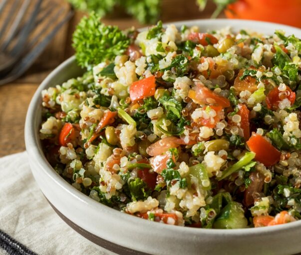 Receita de salada de quinoa