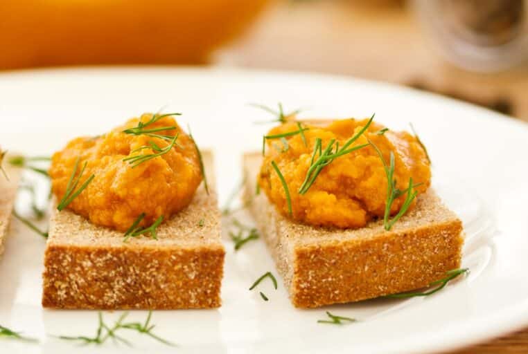 Receita de Canapés de Abóbora