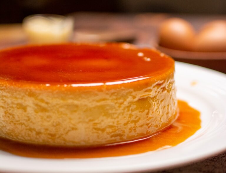 Pudim de leite condensado na airfryer