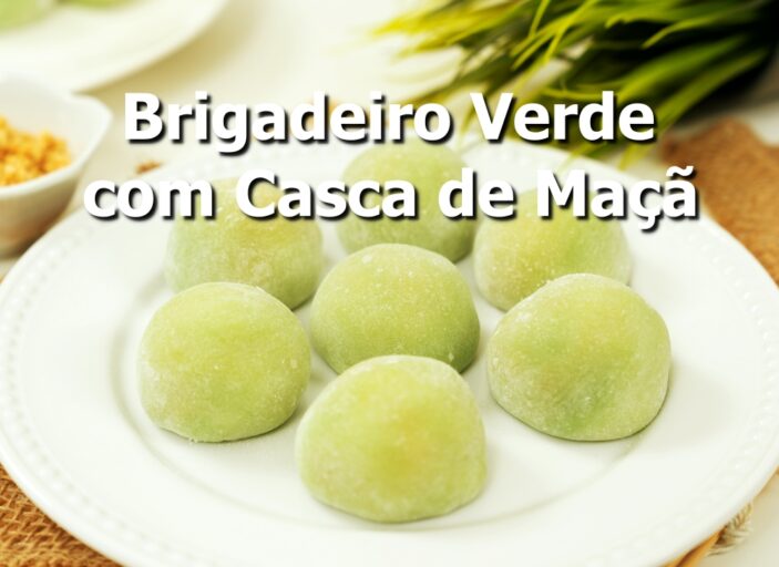 Brigadeiro Verde com Casca de Maçã