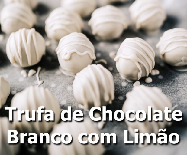 Trufa de Chocolate Branco com Limão