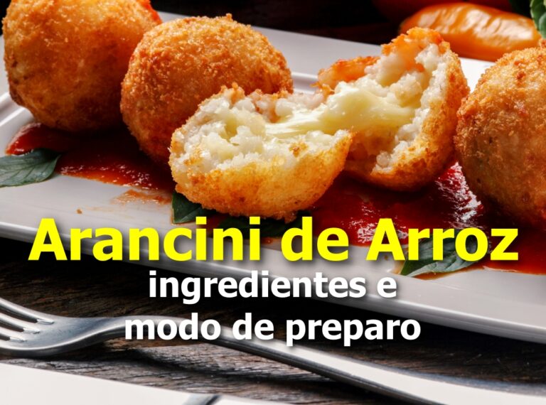 Receita de arancini de arroz