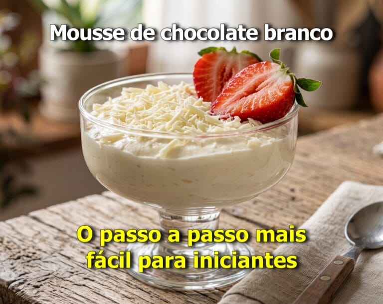 Receita de mousse de chocolate branco