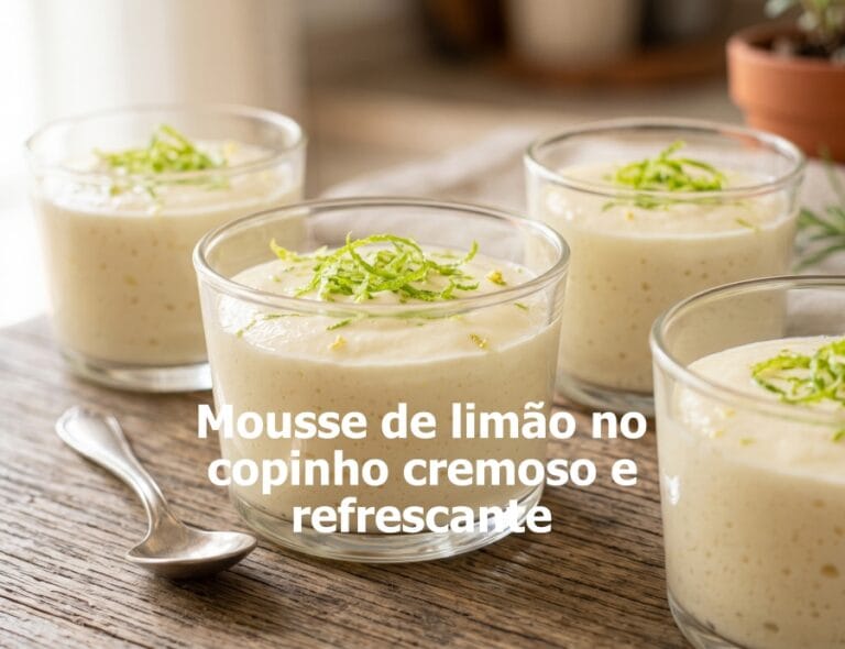 Mousse de limão no copinho